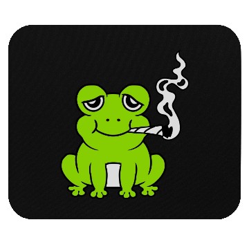 Discover Stoned Weed Joint Frog Mouse Pads