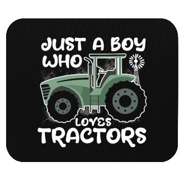 Discover Just A Boy Who Loves Tractor Farm Tractor Lovers Mouse Pads