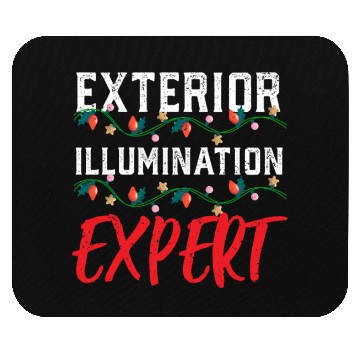 Discover Funny Christmas Light Exterior Illumination Expert Mouse Pads