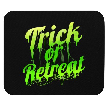 Discover Green Spiderweb Letter Trick Or Retreat Halloween Mouse Pads