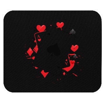 Discover Ace of Spades Playing Card Mouse Pads