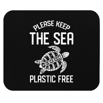 Discover Plastic Free Save The Ocean Mouse Pads