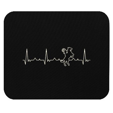 Discover Horse. Heart. Love. EKG. Pulse. Beat. Mouse Pads