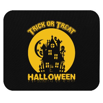 Discover Trick or Treat Halloween Mouse Pads Design