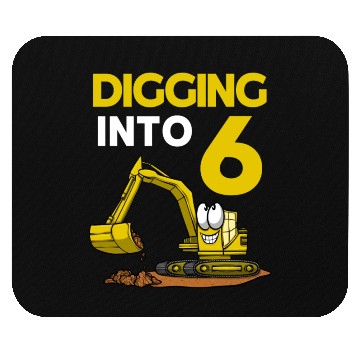 Discover Excavator Driver Digging Into 6 Birthday Excavator Mouse Pads