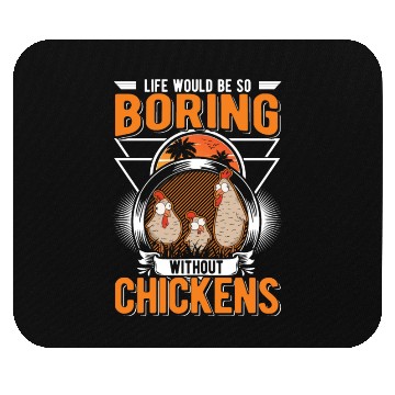 Discover Chickens Gift Farmer Chicken Coop Mouse Pads