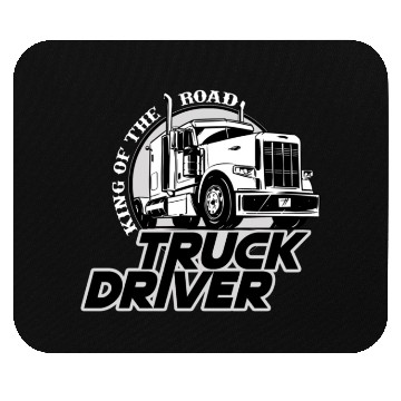 Discover Truck driver, King of the road Mouse Pads