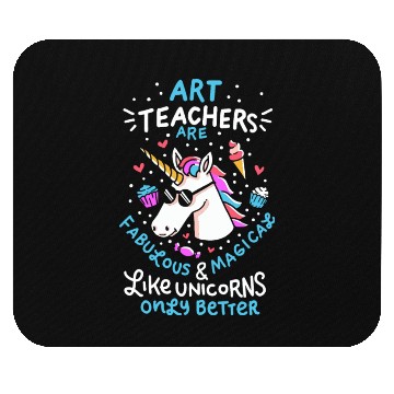 Discover Art teacher gift art teacher school unicorn Mouse Pads