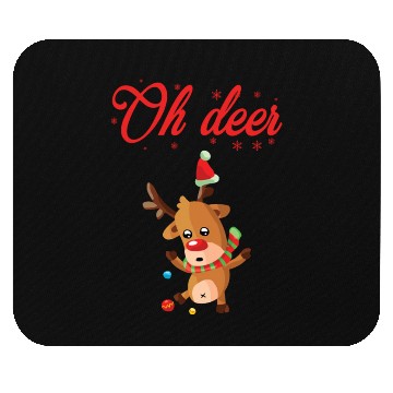 Discover Oh deer Christmas Sweater Mouse Pads