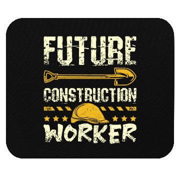 Discover Future construction worker Mouse Pads