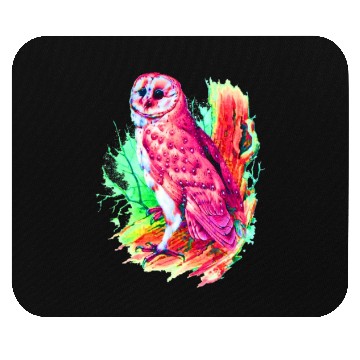 Discover Great Owl Illustrate Mouse Pads