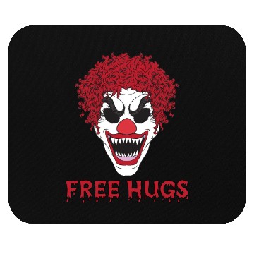 Discover Free Hugs from terrifying Clown Mouse Pads