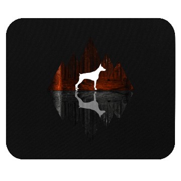 Discover Doberman abstract - Geometry Dog Triangle Mouse Pads