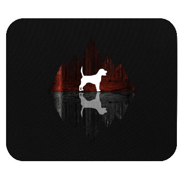 Discover Beagle abstract - Geometry Dog Triangle Mouse Pads