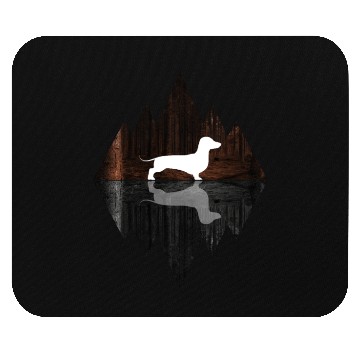 Discover Dachshund abstract - Geometry Dog Triangle Mouse Pads