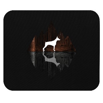 Discover Dobermann abstract - Geometry Dog Triangle Mouse Pads