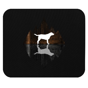Discover Labrador abstract - geometry dog triangle Mouse Pads