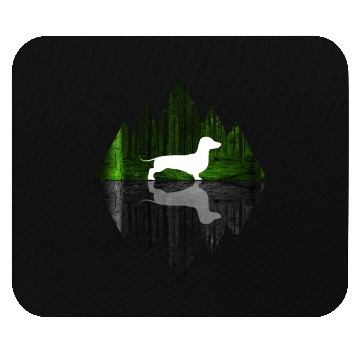 Discover Dachshund abstract - Geometry Dog Triangle Mouse Pads