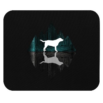 Discover Labrador abstract - Geometry Dog Triangle Mouse Pads