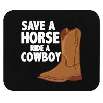 Discover Cowboys: Save a Horse Mouse Pads