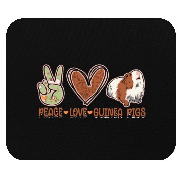 Discover Peace Love Guinea Pigs - guinea Mouse Pads