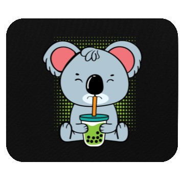 Discover Koala Bubble Tea Foodie Gift Mouse Pads