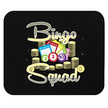 Discover Bingo Card Game Bingo Squad For Women Mouse Pads