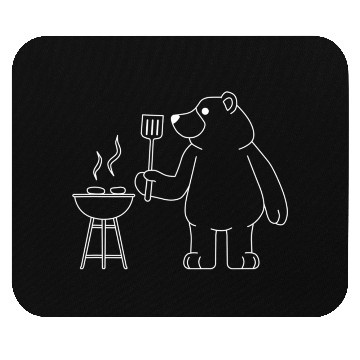Discover Grilling Bear Funny Barbecue Camper Nature Mouse Pads