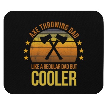 Discover Funny Axe Throwing Dad Cool Fathers Day Gift Mouse Pads