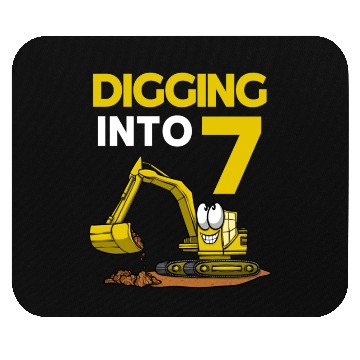 Discover Excavator Driver Digging Into 7 Birthday Excavator Mouse Pads