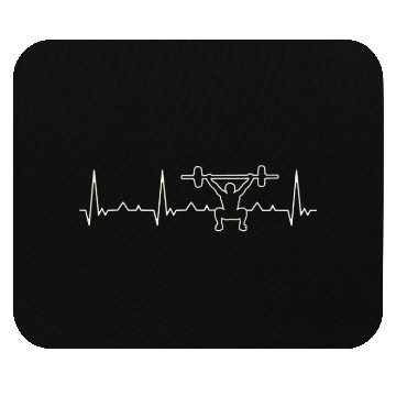 Discover Cross Training Man Lifting Weights. Heart. Love. Mouse Pads