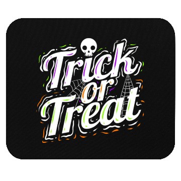 Discover Trick Or Treat Spiderweb Halloween Mouse Pads