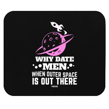 Discover Aerospace woman universe rocket Planet Mouse Pads