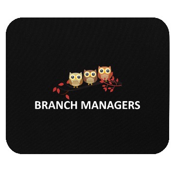 Discover Branch Managers Cute Owls Owl Lover Bird Watcher Mouse Pads