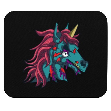 Discover Zombiecorn Zombie Unicorn Goth Gothic Halloween Mouse Pads