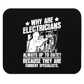 Discover Electrician Construction Electrician Mouse Pads