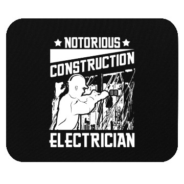 Discover Electrician Construction Electrician Mouse Pads
