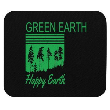 Discover Green Earth Happy Earth Earth Protection Support Mouse Pads
