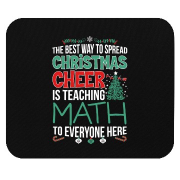 Discover Math Teacher Christmas Cheer Mouse Pads