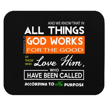 Discover Romans 828 Christian Mouse Pads Bible Verse Faith Numbe