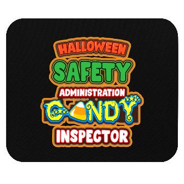 Discover Halloween Costume Halloween Safety Candy Inspector Mouse Pads
