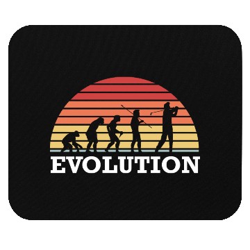 Discover Golf Evolution Golfing Golfer Golf Ball Evolution Mouse Pads