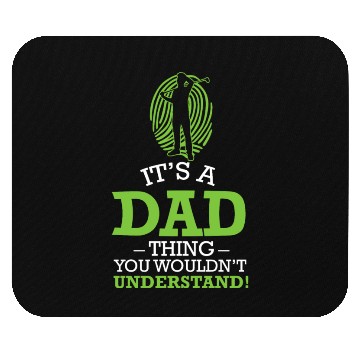 Discover Golf Dad Golfing Golfer Golf Ball Golf Evolution Mouse Pads