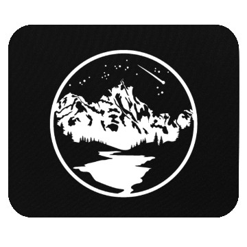 Discover Nature Lover Midnight Sky Hiking Camping Outdoor Mouse Pads