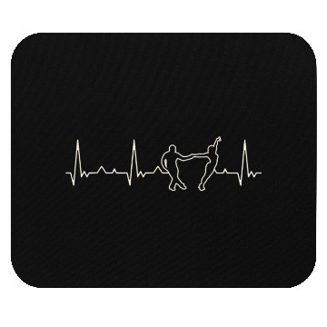 Discover Dance Couple. Heart. Love. EKG. Pulse. Beat. Mouse Pads