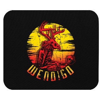 Discover Wendigo Folk Creature Halloween Cryptid Mouse Pads