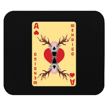 Discover Folk Creature Card Wendigo Halloween Cryptid Mouse Pads