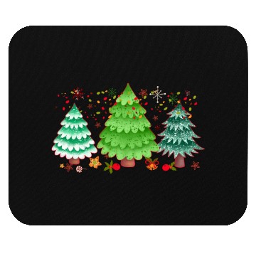 Discover Christmas trees, Leopard Christmas Trees, Winter Mouse Pads