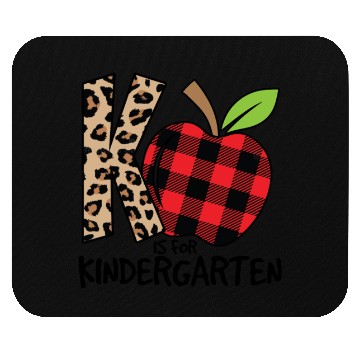 Discover K Is For Kindergarten Cheetah Back To School Mouse Pads