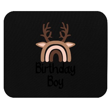 Discover Birthday boy deer Mouse Pads